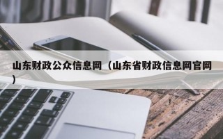 山东财政公众信息网（山东省财政信息网官网）