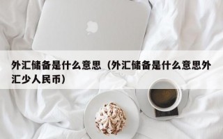 外汇储备是什么意思（外汇储备是什么意思外汇少人民币）