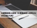 小规模纳税人税率（小规模纳税人税率2024年还是1%吗）