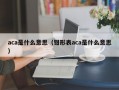 aca是什么意思（钳形表aca是什么意思）