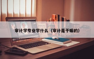 审计学专业学什么（审计是干嘛的）