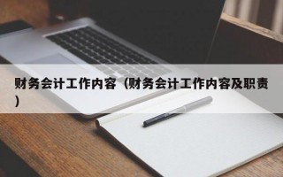 财务会计工作内容（财务会计工作内容及职责）