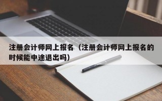 注册会计师网上报名（注册会计师网上报名的时候能中途退出吗）