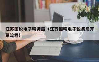 江苏国税电子税务局（江苏国税电子税务局开票流程）