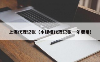 上海代理记账（小规模代理记账一年费用）