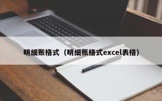 明细账格式（明细账格式excel表格）