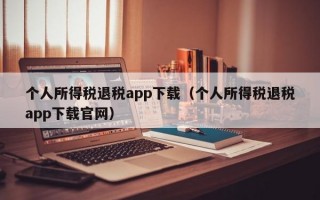 个人所得税退税app下载（个人所得税退税app下载官网）