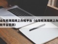 山东税务局网上办税平台（山东税务局网上办税平台官网）