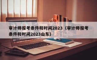 审计师报考条件和时间2023（审计师报考条件和时间2023山东）