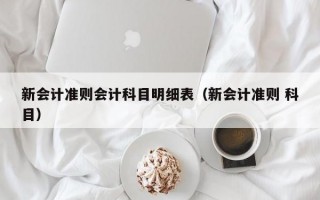 新会计准则会计科目明细表（新会计准则 科目）