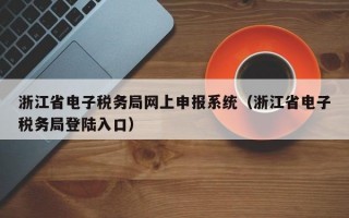 浙江省电子税务局网上申报系统（浙江省电子税务局登陆入口）