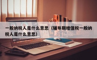 一般纳税人是什么意思（辅导期增值税一般纳税人是什么意思）