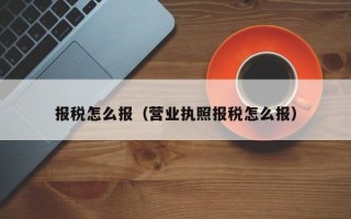 报税怎么报（营业执照报税怎么报）