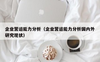 企业营运能力分析（企业营运能力分析国内外研究现状）