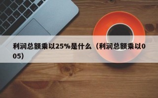 利润总额乘以25%是什么（利润总额乘以005）