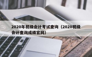 2020年初级会计考试查询（2020初级会计查询成绩官网）