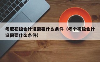 考取初级会计证需要什么条件（考个初级会计证需要什么条件）