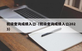 初级查询成绩入口（初级查询成绩入口2023）