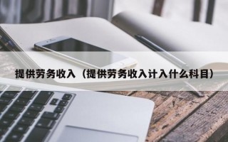 提供劳务收入（提供劳务收入计入什么科目）