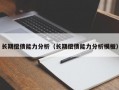 长期偿债能力分析（长期偿债能力分析模板）