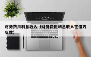 财务费用利息收入（财务费用利息收入在借方负数）