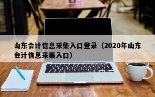 山东会计信息采集入口登录（2020年山东会计信息采集入口）