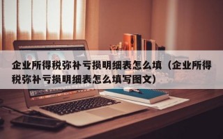 企业所得税弥补亏损明细表怎么填（企业所得税弥补亏损明细表怎么填写图文）