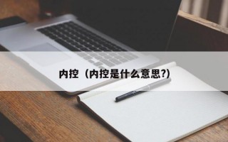 内控（内控是什么意思?）