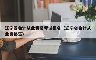 辽宁省会计从业资格考试报名（辽宁省会计从业资格证）