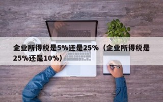 企业所得税是5%还是25%（企业所得税是25%还是10%）