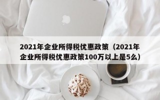 2021年企业所得税优惠政策（2021年企业所得税优惠政策100万以上是5么）