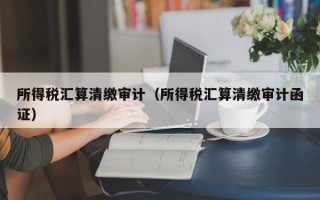 所得税汇算清缴审计（所得税汇算清缴审计函证）